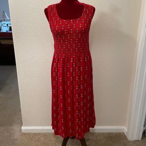 Women's Croft & Barrow Smocked Midi Dress - Size M